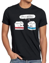 style3 T-Shirt I am a Unicorn Schwarz/Dunkelgrau/Grau/Rot