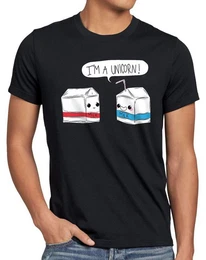 T-Shirt I am a Unicorn Milk Einhorn Milch Funshirt Milchtte Spruch Fun