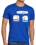 style3 T-Shirt I am a Unicorn Hellblau/Blau/Lila