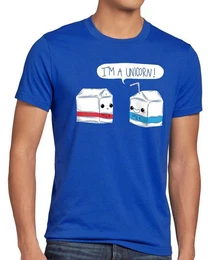 T-Shirt I am a Unicorn Milk Einhorn Milch Funshirt Milchtte Spruch Fun