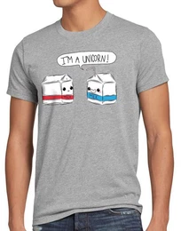 T-Shirt I am a Unicorn Milk Einhorn Milch Funshirt Milchtte Spruch Fun