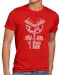 Super Piranha T-Shirt Mario Videospiel Gamer Rot/Dunkelrot
