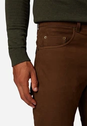 RICANO 5-Pocket Lederhose RT-101 Braun/Beige/Dunkelbraun/Khaki