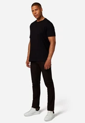 RICANO 5-Pocket Lederhose RT-101 Dunkelbraun/Dunkelrot/Braun