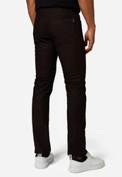 RICANO 5-Pocket Lederhose RT-101 Dunkelbraun/Dunkelrot/Braun