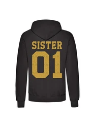 Couples Shop Kapuzenpullover Brother & Sister  Braun