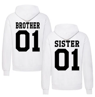 Couples Shop Kapuzenpullover Brother & Sister 