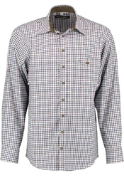 Tom Collins Langarmhemd Gomfevu Herren Hemd Rot/Braun/Hellblau/Dunkelblau
