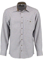 Tom Collins Langarmhemd Gomfevu Herren Hemd Rot/Braun/Hellblau/Dunkelblau
