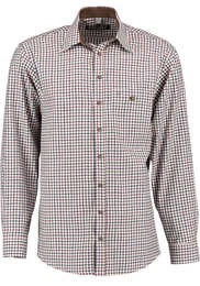 Langarmhemd Gomfevu Herren Hemd mit Button-Down-Kragen