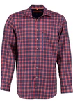 Tom Collins Outdoorhemd Akoio Herren Langarm Rot