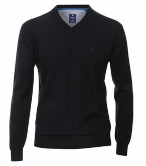 Redmond Pullover Uni Dunkelblau/Schwarz/Blau/Hellblau
