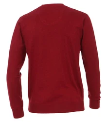 Redmond Pullover Uni Dunkelrot/Rot