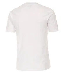 Redmond T-Shirt uni Weiß/Creme/Grau