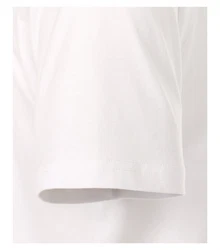 Redmond T-Shirt uni Weiß/Creme/Grau