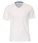 Redmond T-Shirt uni Weiß/Creme/Grau