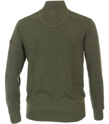 Redmond Strickpullover Troyer grün