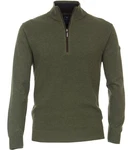 Redmond Strickpullover Troyer grün