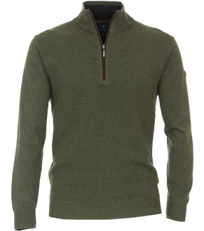 Redmond Strickpullover Troyer grün