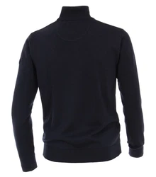 Redmond Strickpullover Troyer Dunkelblau/Blau