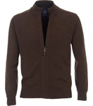 Redmond Strickjacke 681 Dunkelbraun/Braun/Grau/Khaki/Dunkelgrün
