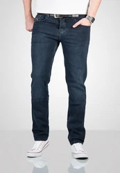 Alessandro Salvarini Straight-Jeans ASArcilio Dunkelblau/Blau