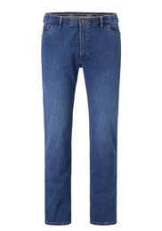 Regular-fit-Jeans Jeans mit elastischem Komfort-Dehnbund und Sicherheitstasche