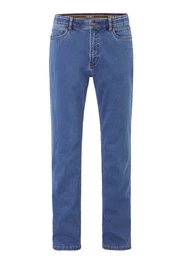 Regular-fit-Jeans Jeans mit Komfort-Dehnbund und Sicherheitstasche