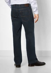 Suprax Regular-fit Jeans mit Komfort-Dehnbund und Sicherheitstasche Hellblau/Dunkelblau/Blau