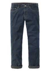 Suprax Regular-fit Jeans mit Komfort-Dehnbund und Sicherheitstasche Hellblau/Dunkelblau/Blau