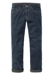Regular-fit-Jeans Jeans mit elastischem Komfort-Dehnbund und Sicherheitstasche