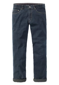 Suprax Regular-fit Jeans mit Komfort-Dehnbund und Sicherheitstasche Hellblau/Dunkelblau/Blau