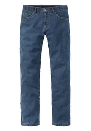 Regular-fit-Jeans Jeans mit elastischem Komfort-Dehnbund und Sicherheitstasche