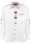 OS-Trachten Trachtenhemd Nevai Langarmhemd Weiß/Beige/Creme