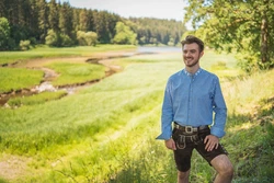 OS-Trachten Trachtenhemd Prabu Langarmhemd 