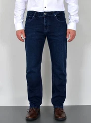 ADAM JEANS Straight Hose Regular Fit Herren (JEANS) Dunkelblau/Blau