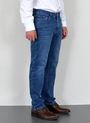 ADAM JEANS Straight Hose Regular Fit Herren (JEANS) Blau/Dunkelblau