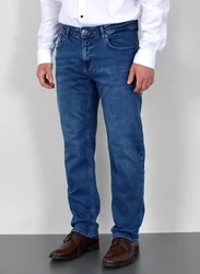 ADAM JEANS Straight Hose Regular Fit Herren (JEANS) Blau/Dunkelblau