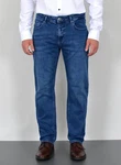 ADAM JEANS Straight Hose Regular Fit Herren (JEANS) Blau/Dunkelblau