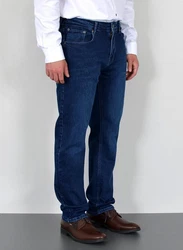 ADAM JEANS Straight Hose Regular Fit Herren (JEANS) Dunkelblau/Blau