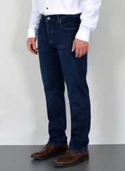 ADAM JEANS Straight Hose Regular Fit Herren (JEANS) Dunkelblau/Blau