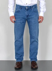 ADAM JEANS Straight Hose Regular Fit Herren (JEANS) Blau/Hellblau