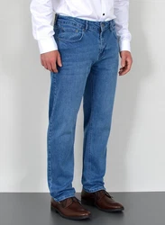 ADAM JEANS Straight Hose Regular Fit Herren (JEANS) Blau/Hellblau