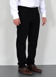 ADAM JEANS Straight Hose Regular Fit Herren (JEANS) Schwarz/Weiß