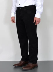 ADAM JEANS Straight Hose Regular Fit Herren (JEANS) Schwarz/Weiß