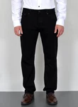 ADAM JEANS Straight Hose Regular Fit Herren (JEANS) Schwarz/Weiß