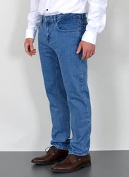 ADAM JEANS Straight Hose Regular Fit Herren (JEANS) Blau/Hellblau