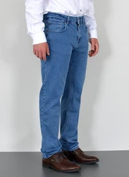 ADAM JEANS Straight Hose Regular Fit Herren (JEANS) Blau/Hellblau