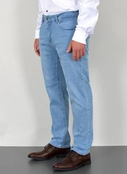 ADAM JEANS Straight Hose Regular Fit Herren (JEANS) Hellblau/Blau