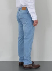 ADAM JEANS Straight Hose Regular Fit Herren (JEANS) Hellblau/Blau